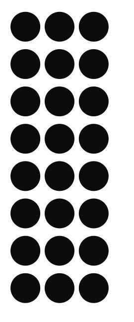 1" Black Round Label Dots Stickers Color Coding Inventory 1 Inch Dot gallery