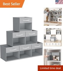 Elegant 6 Pack Foldable Storage Cubes with Window – Optimal Organization