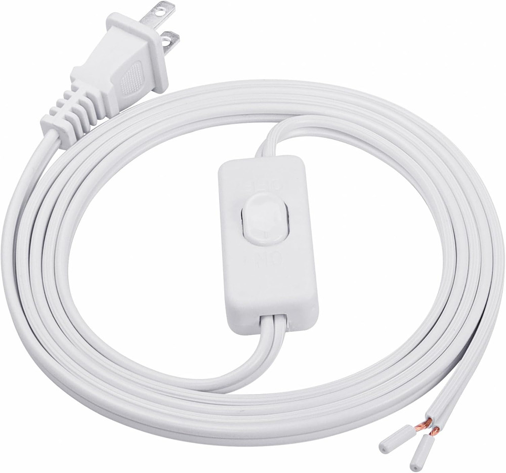 UL-LP Certification Lamp Cord Replacement Power Cord with On/Off Button Switch 1