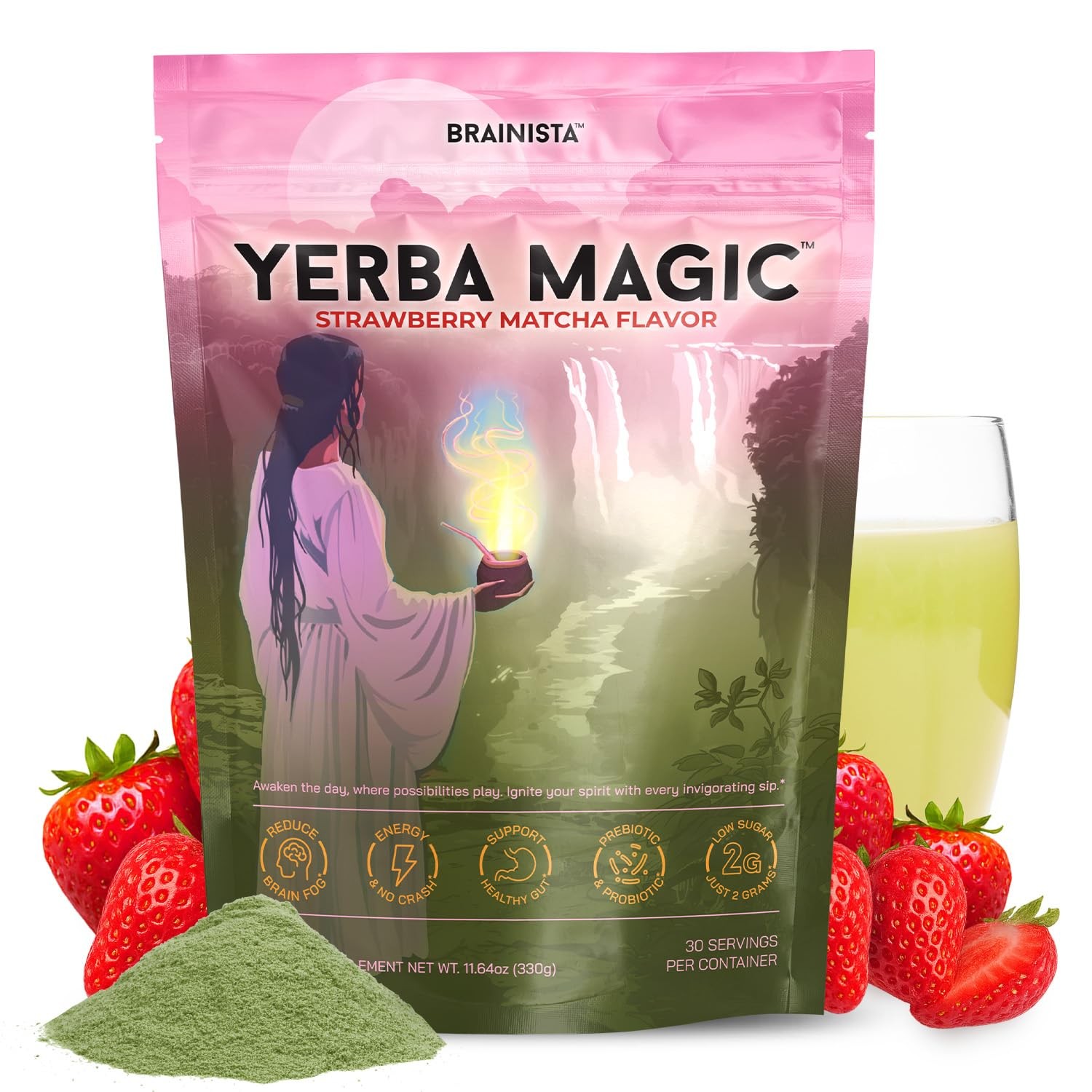 Yerba Magic–Yerba Mate Tea Instant Powder Super Drink with Nootropics,Prebiotics gallery