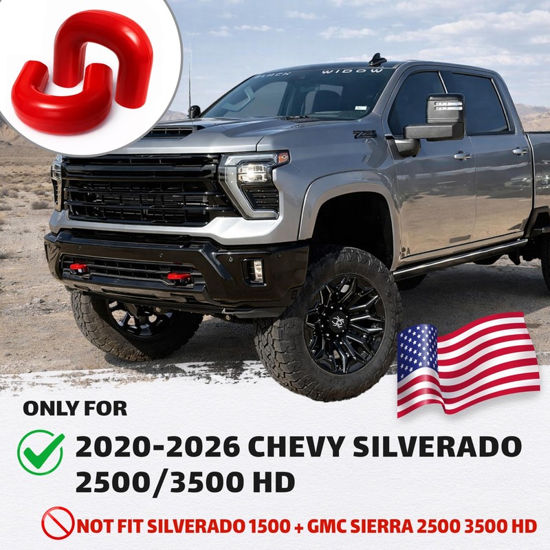 Tow Hook Covers Compatible with 2020 2021 2022 2023 2024 2025 2026 Chevy Red gallery