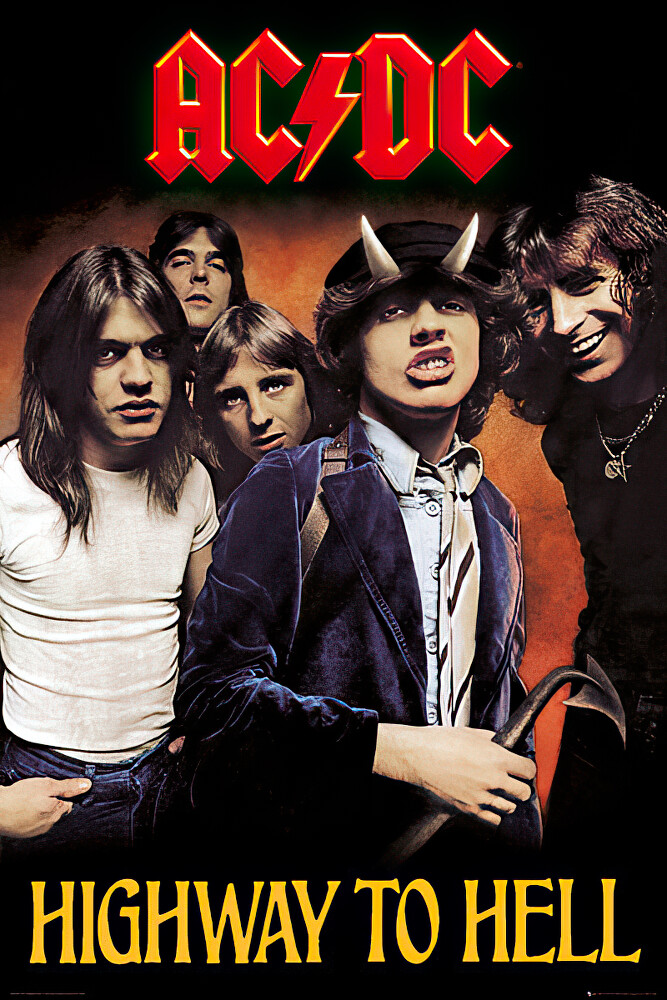 Ac/DC - Music Poster / Print (Highway To Hell) (Size: 24" X 36") gallery