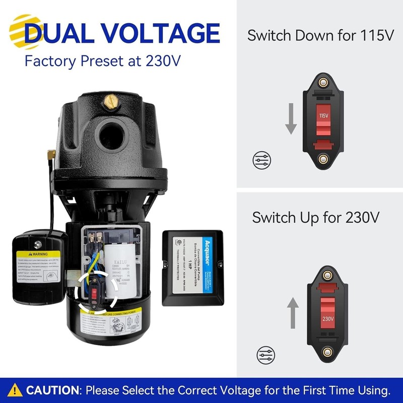 Dual Voltage Convertible Pump, 25ft/90ft gallery