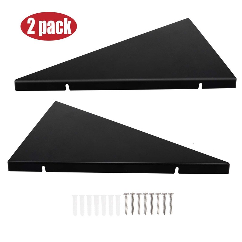 evron Corner Mounting Shelf,Easy to Install Wall Corner Shelf,Frosting Patter... gallery