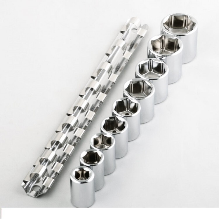 10pc Shallow Socket Set 3/8" inch Drive Metric Automotive Mechanic gallery