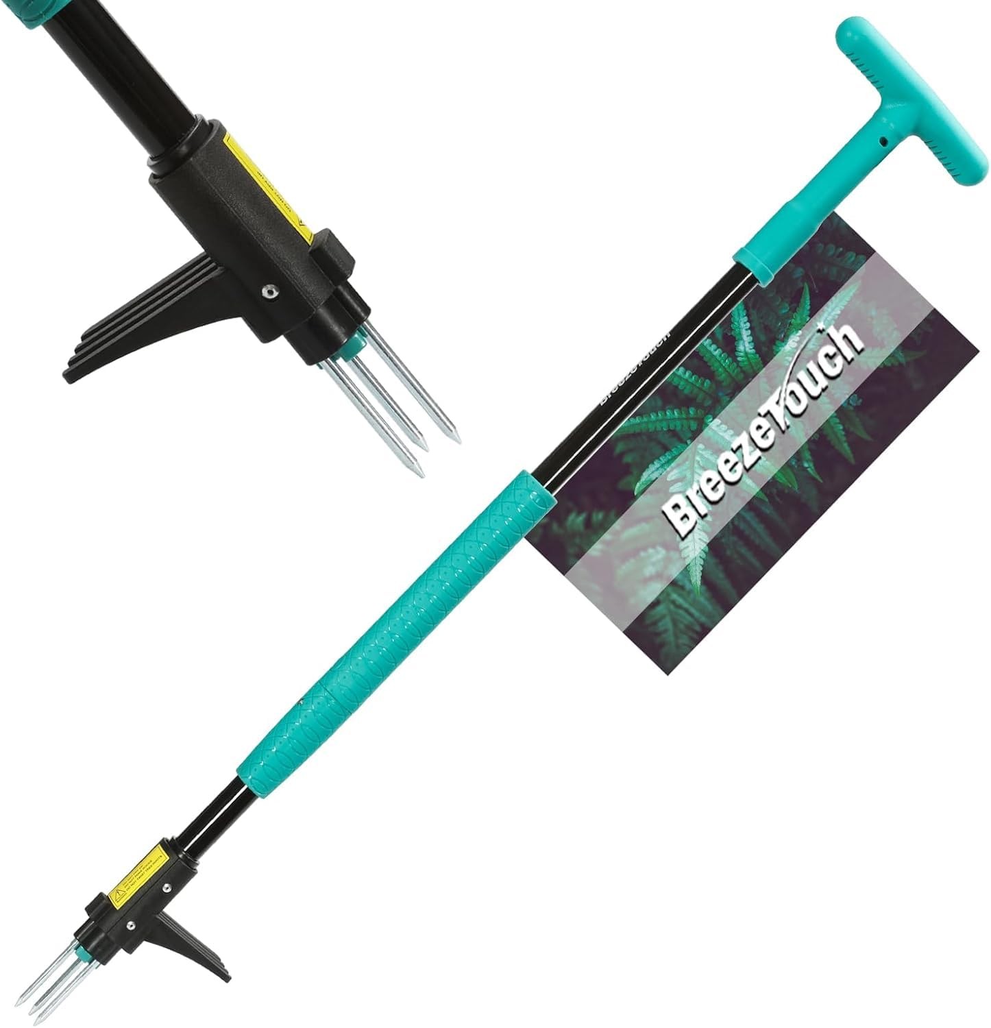 39" Weed Pulling Tool, 3-Claw Detachable Weed Puller Tool with Long Handle, H... gallery