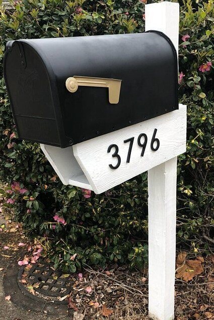 3 inch Modern House Address Numbers Letters, color choices gallery