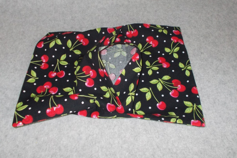 Handmade Black Polka Dot Cherries Small 9x12 Travel Decorative Pillowcase Cover gallery