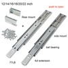 Push to Open Drawer Slides 12/14/16/18/20/22" Full Extension side or rear mount gallery