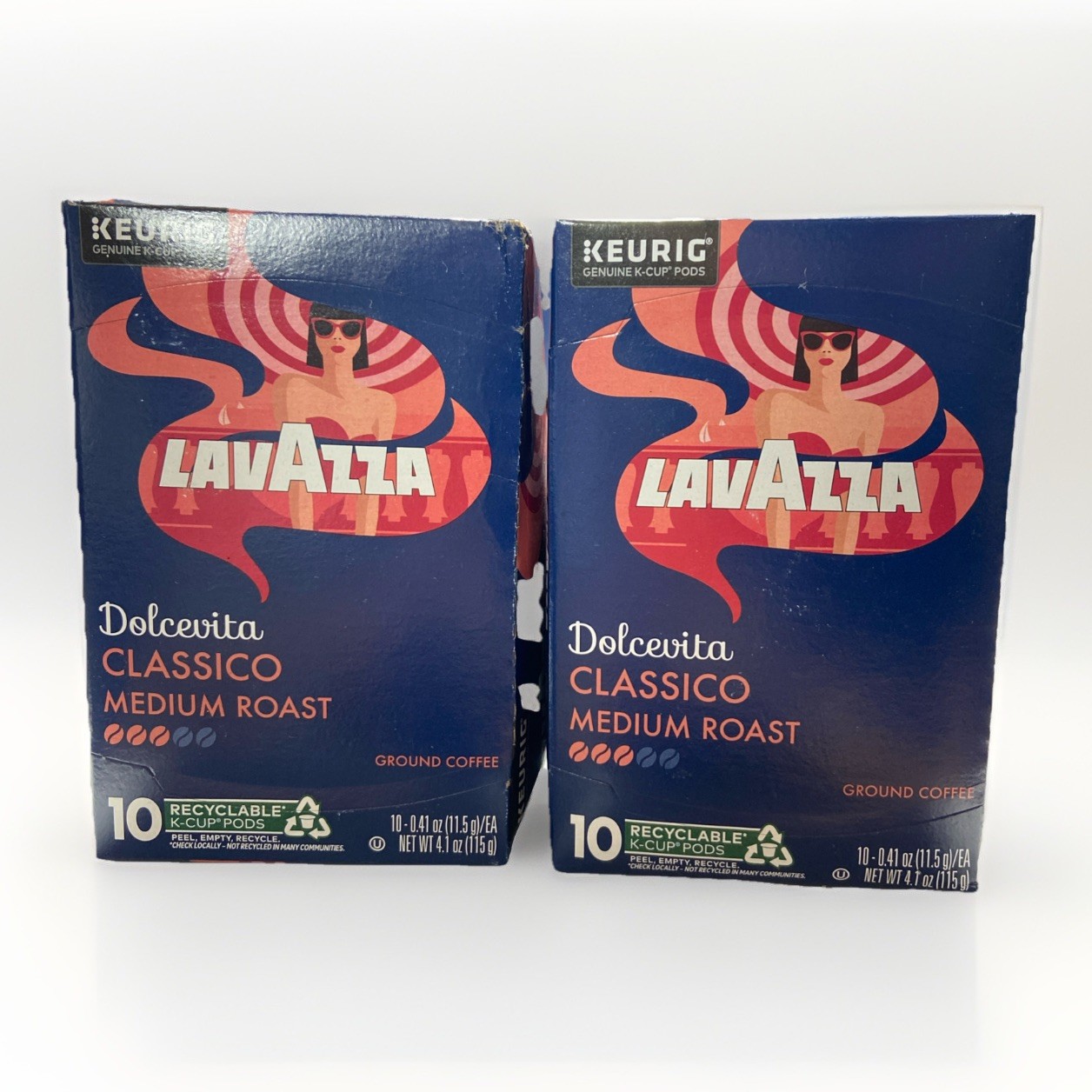 2X Lavazza Dolcevita Classico Medium Roast Coffee Pods 10 C BB 12/09/2027 gallery