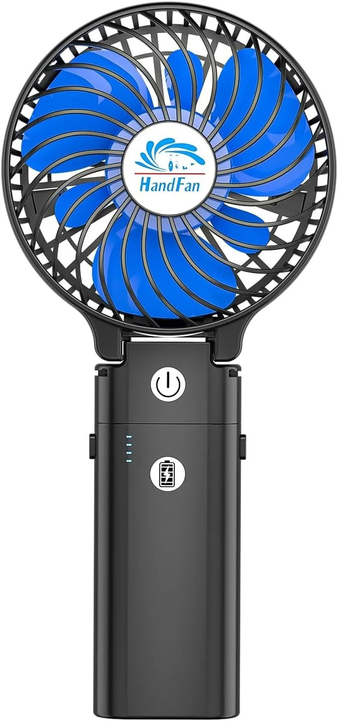 HandFan 5200mAh Portable Handheld Fan Rechargeable - 3 Speeds Foldable Personal gallery