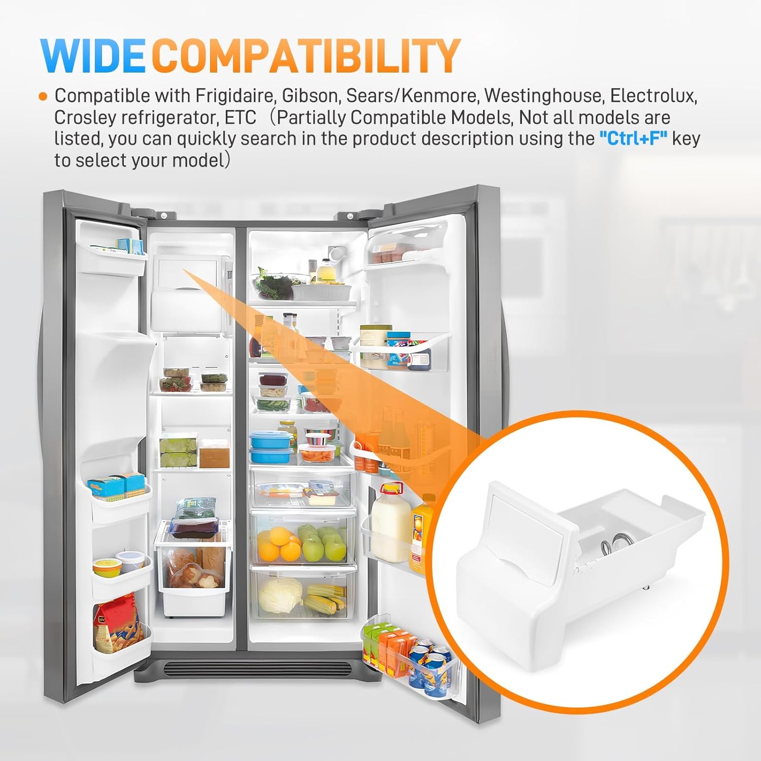Frigidaire Refrigerator Ice Bucket 241860803 gallery