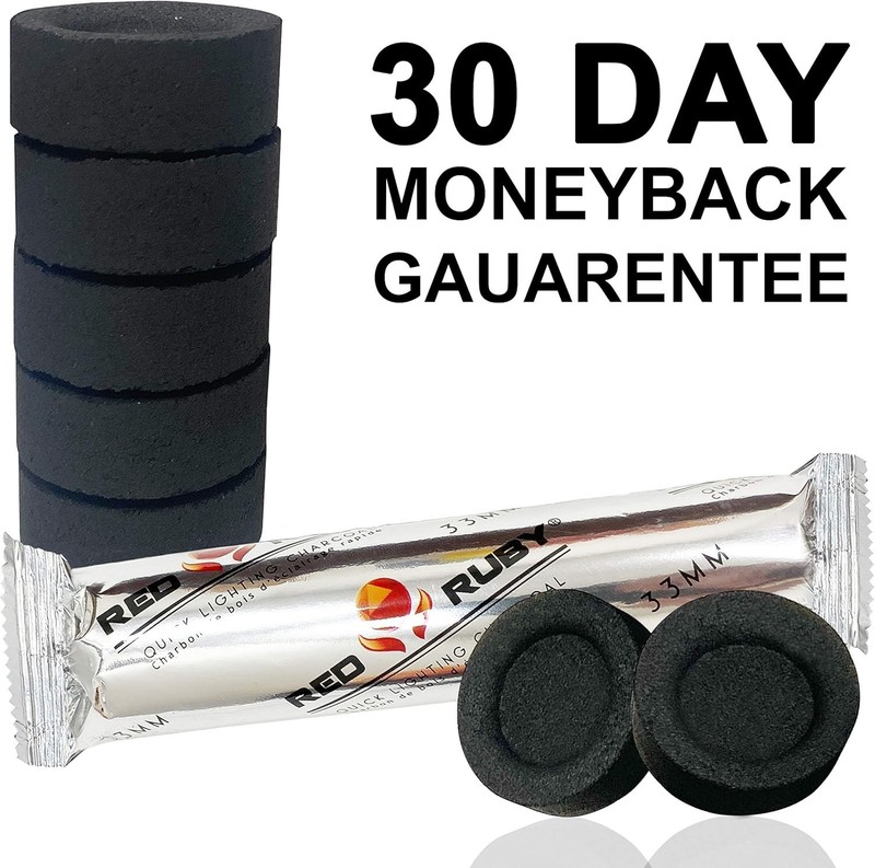 100 Pack Quick Light Charcoal Tablets for Incense - 33Mm Resin Burner gallery
