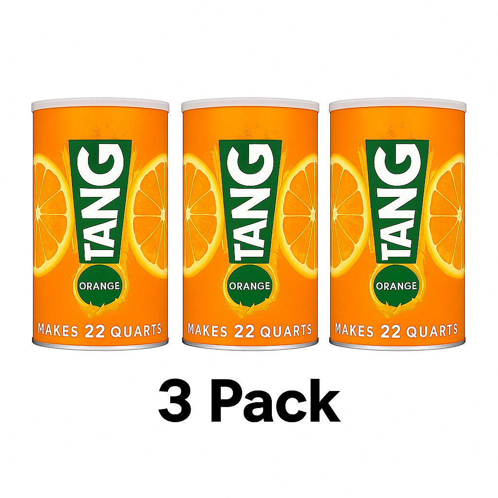 (3 Pack) Tang Naturally Flavored Orange Powdered Drink Mix, 72 oz. gallery