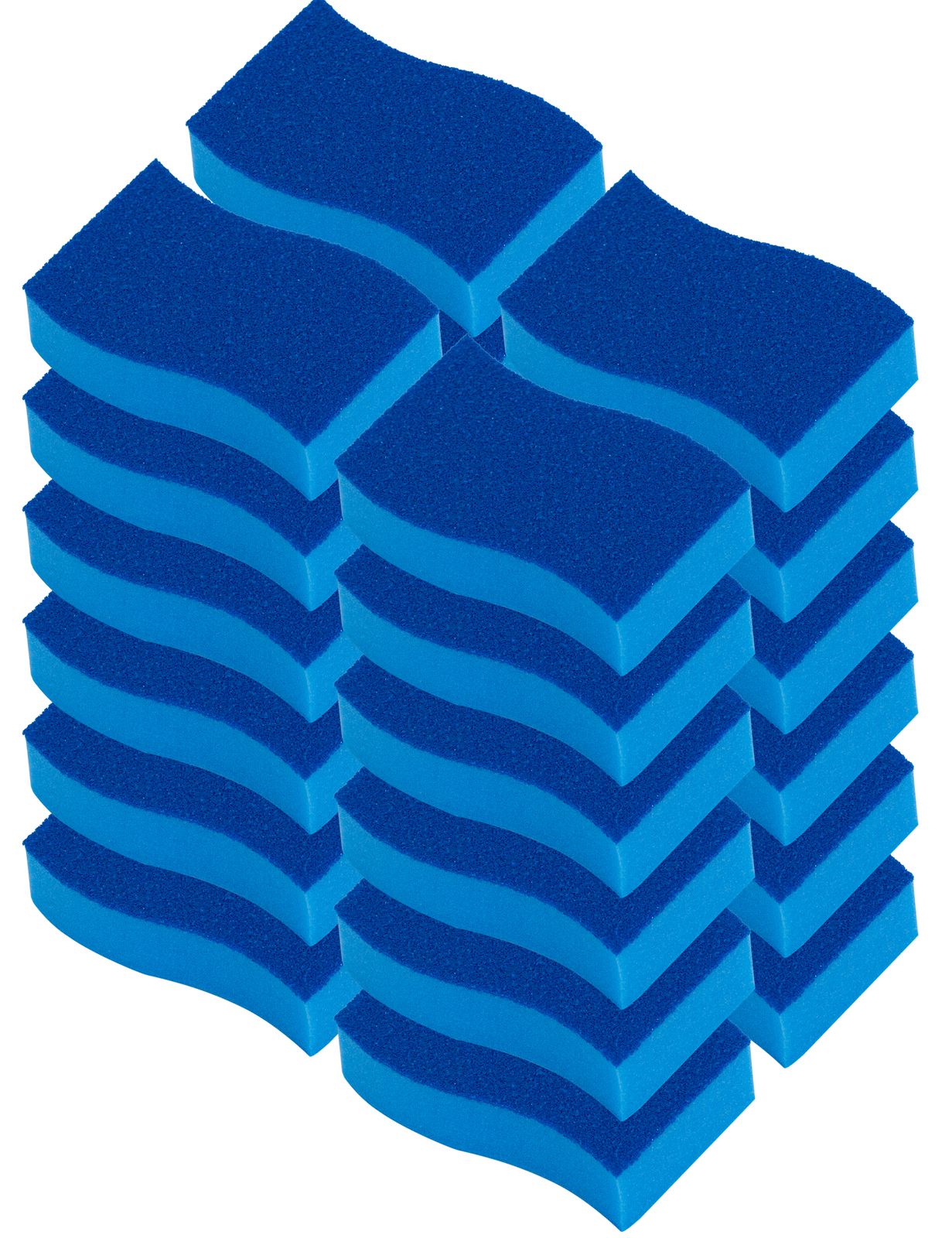 Elitra Antimicrobial Non-Scratch Scrubber Cleaning Sponge, Blue - 24 Pack - gallery