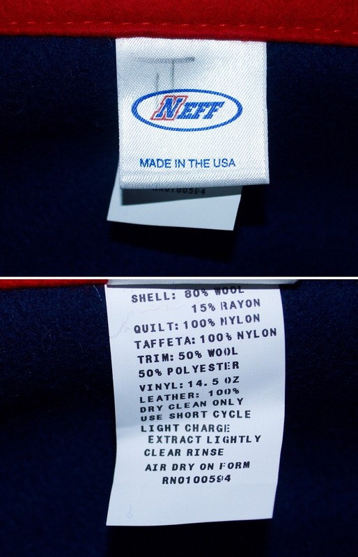 Neff Varsity Letterman Chenille Patch Wool Blanket. 56" X 70" Made in USA gallery