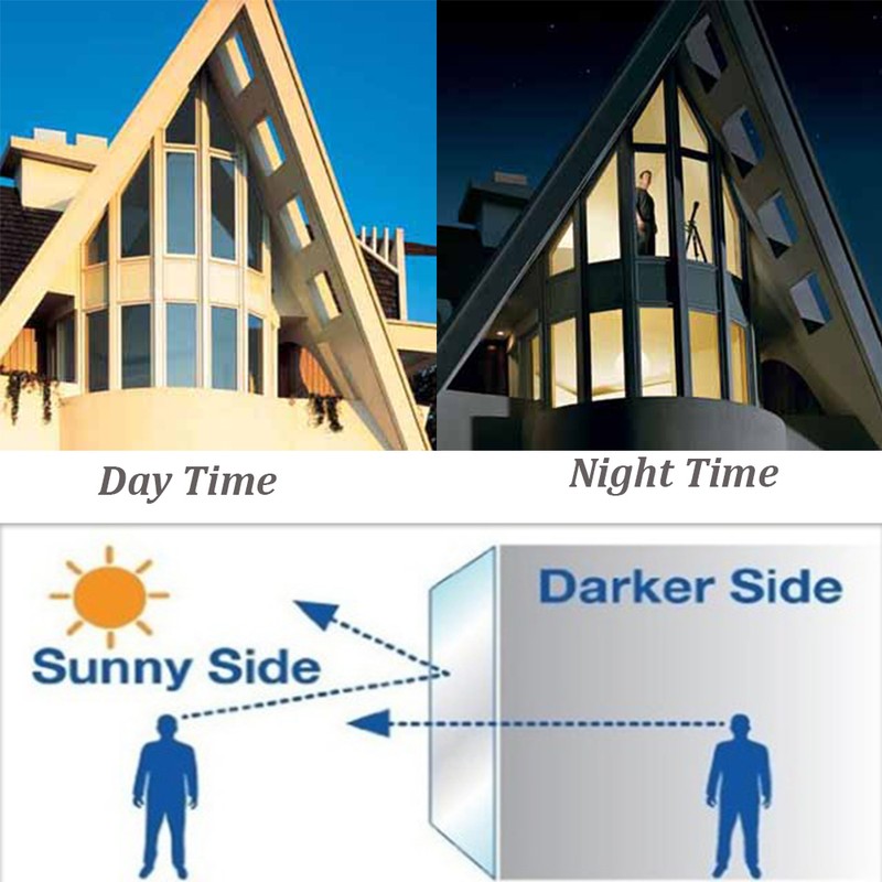 One Way Mirror Privacy Reflection Window Tint Film STOP HEAT! Energy Saver 15% gallery
