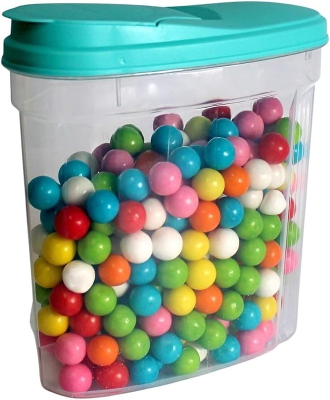 Dependable 3-Piece Cereal Dispenser Set BPA-Free Food Storage Containers Aqua gallery