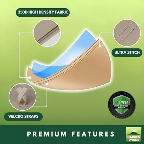 Durable 350 Replacement Canopy Top Compatible with Red Shed Swing Model Beige gallery