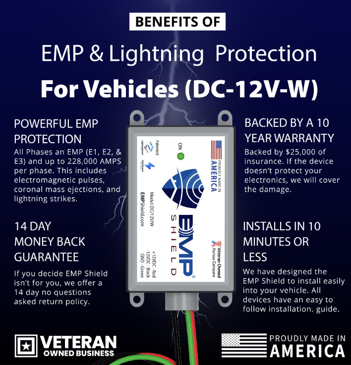 EMP Shield DC-12V-W Lightning Protection for Vehicles 12V gallery