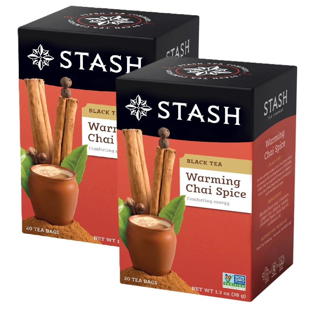 Stash WARMING CHAI SPICE Black Tea Comforting Energy 20 Bags / Box 2Pk JAN 2028 gallery