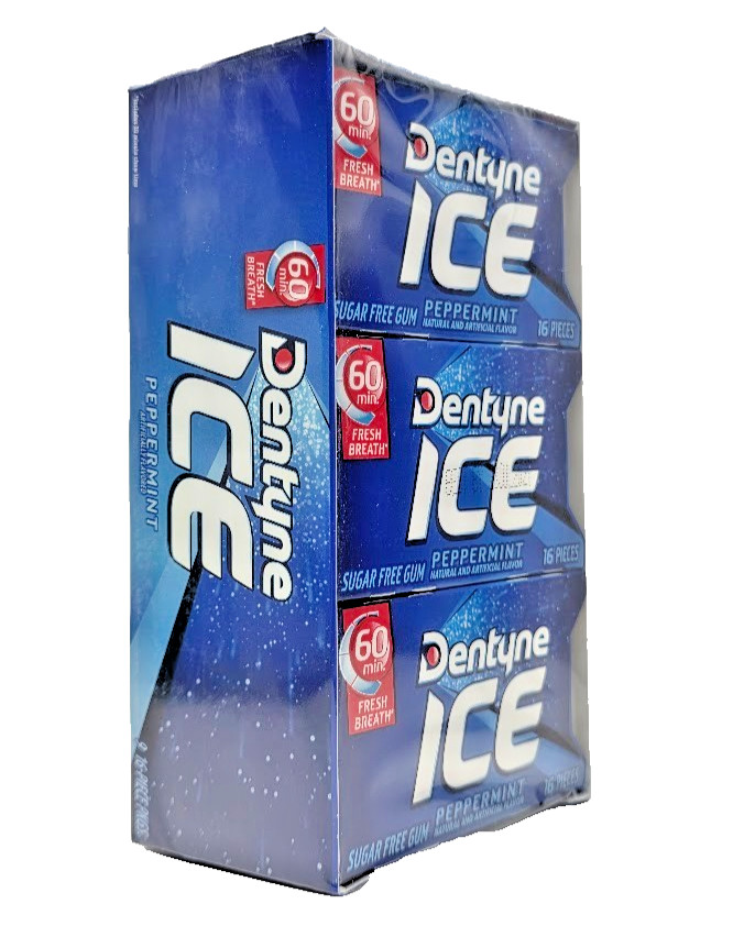 Dentyne Ice Peppermint Sugar-Free Chewing Gum, 9 Pk, of 16 Pieces Free Shipping gallery