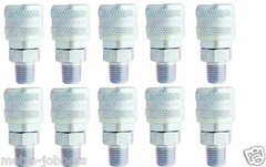 10 Pack Milton 776 A Style Quick Connect 1/4″ Aro Male NPT Air Hose Coupler