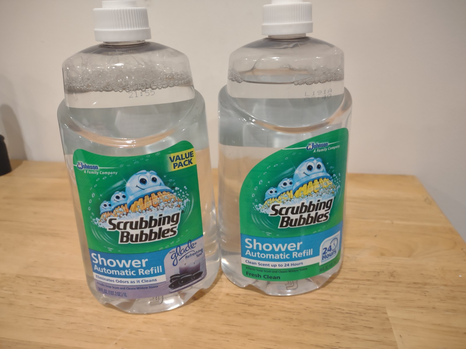 2 Scrubbing Bubbles Automatic Shower Cleaner Refills 34 Oz Refreshing Spa & Orig gallery