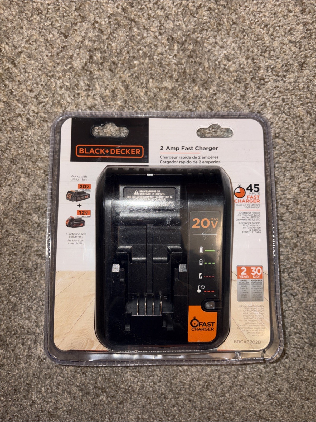 BLACK+DECKER 20-Volt or 12-Volt Lithium-Ion Battery Charger New gallery