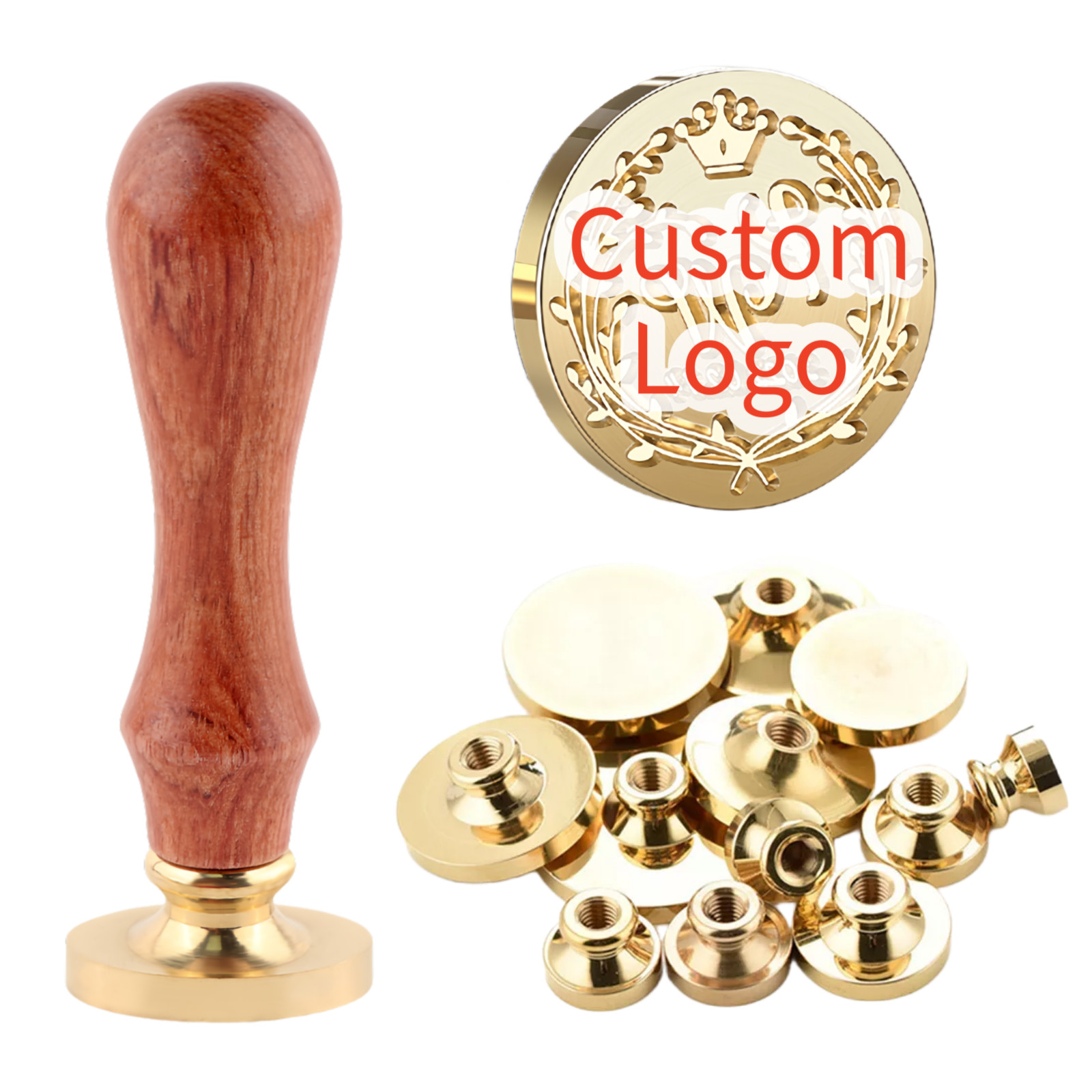 Custom Wax Seal Stamp Head,Personalized Logo Design Sealing Wax Stamp,12-40mm gallery