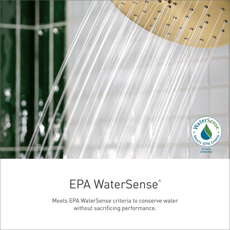 Moen Brushed Nickel OneFunction 63/4 Inch Wide EcoPerformance Rain Showerhead gallery
