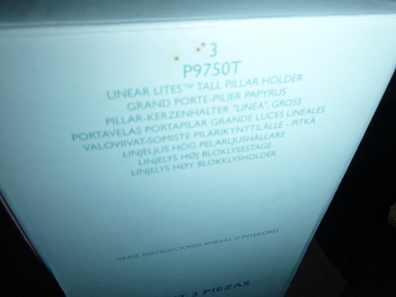 3 PartyLite Linear Lites Pillar Candle Holder 18" P9750T gallery