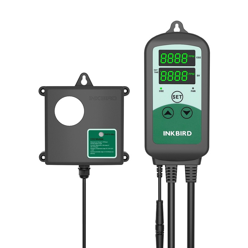 INKBIRD CO2 Controller Carbon Dioxide Built-in Photo Sensor 3 Running Modes 120V gallery