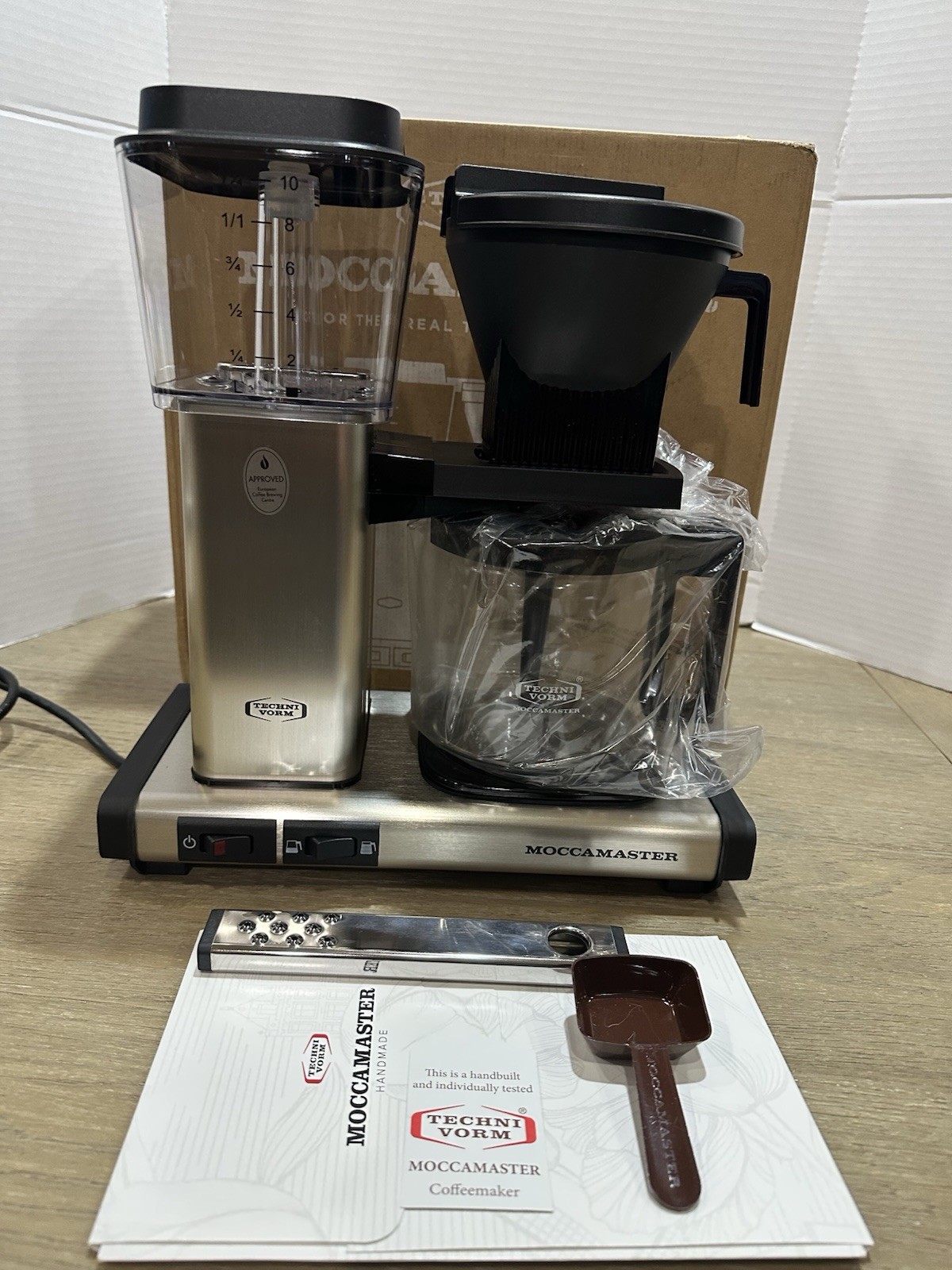 Technivorm MOCCAMASTER KBGV Coffee Maker Machine Brushed Silver IMPERFECT 53940 gallery