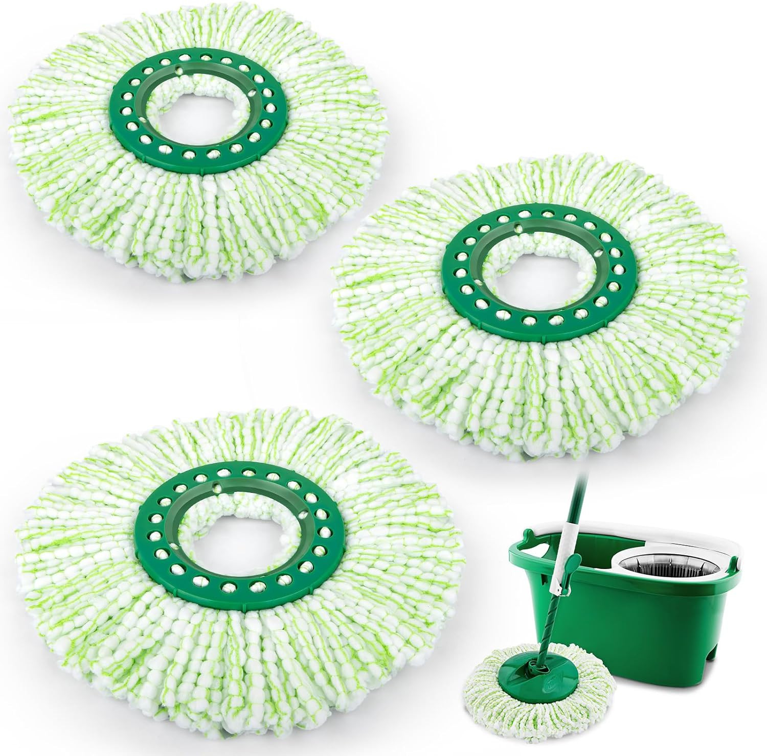 3 Pack Mop Head Replacement for Libman Tornado, Spin Mop Replacement Head ONLY C gallery
