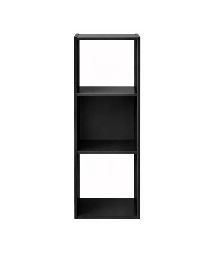 Mainstays 3Cube Storage Organizer Black, Bookshelf Display Shelf, Home Furniture gallery