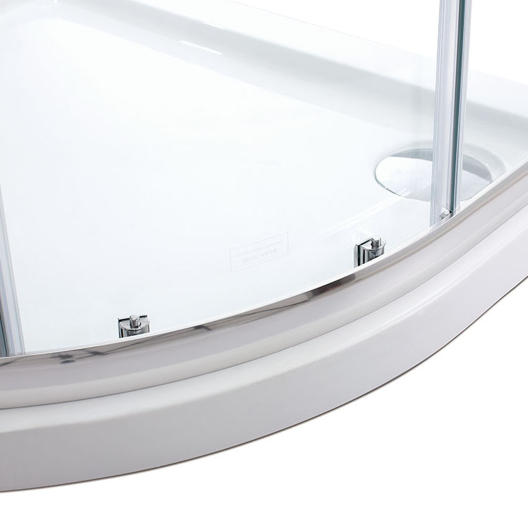 SUNNY Neo-Round Corner Sliding Shower Door Shower Enclosure Tempered Glass +Base gallery