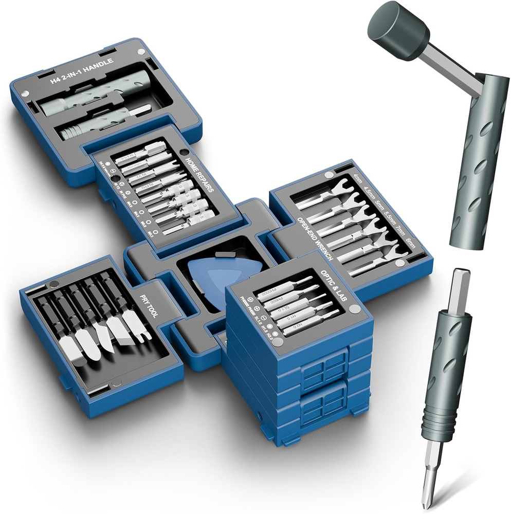 STREBITO 55-in-1 Precision Screwdriver Set, Compact Magnetic Repair Tool Kit wit