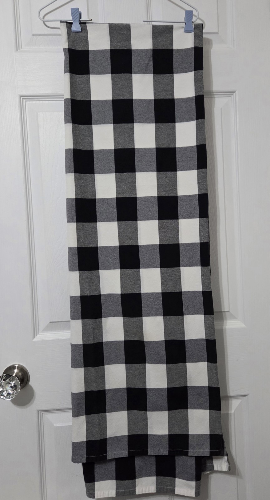Black & White Buffalo Plaid Country Rustic Fabric Tablecloth 54x84" Decor Crafts gallery