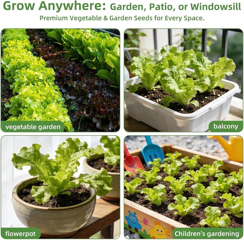 【Seed Vault】 Heirloom Vegetable Seeds Planting Kit - 15,000+ Non-GMO Seeds for H gallery