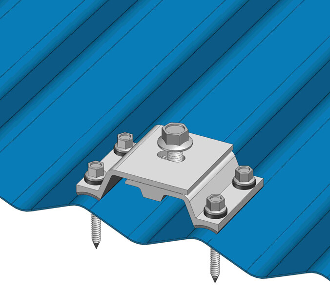 10 MageBracket CL Corrugated Metal Roof Rib Solar Panel Install Mounting Bracket gallery