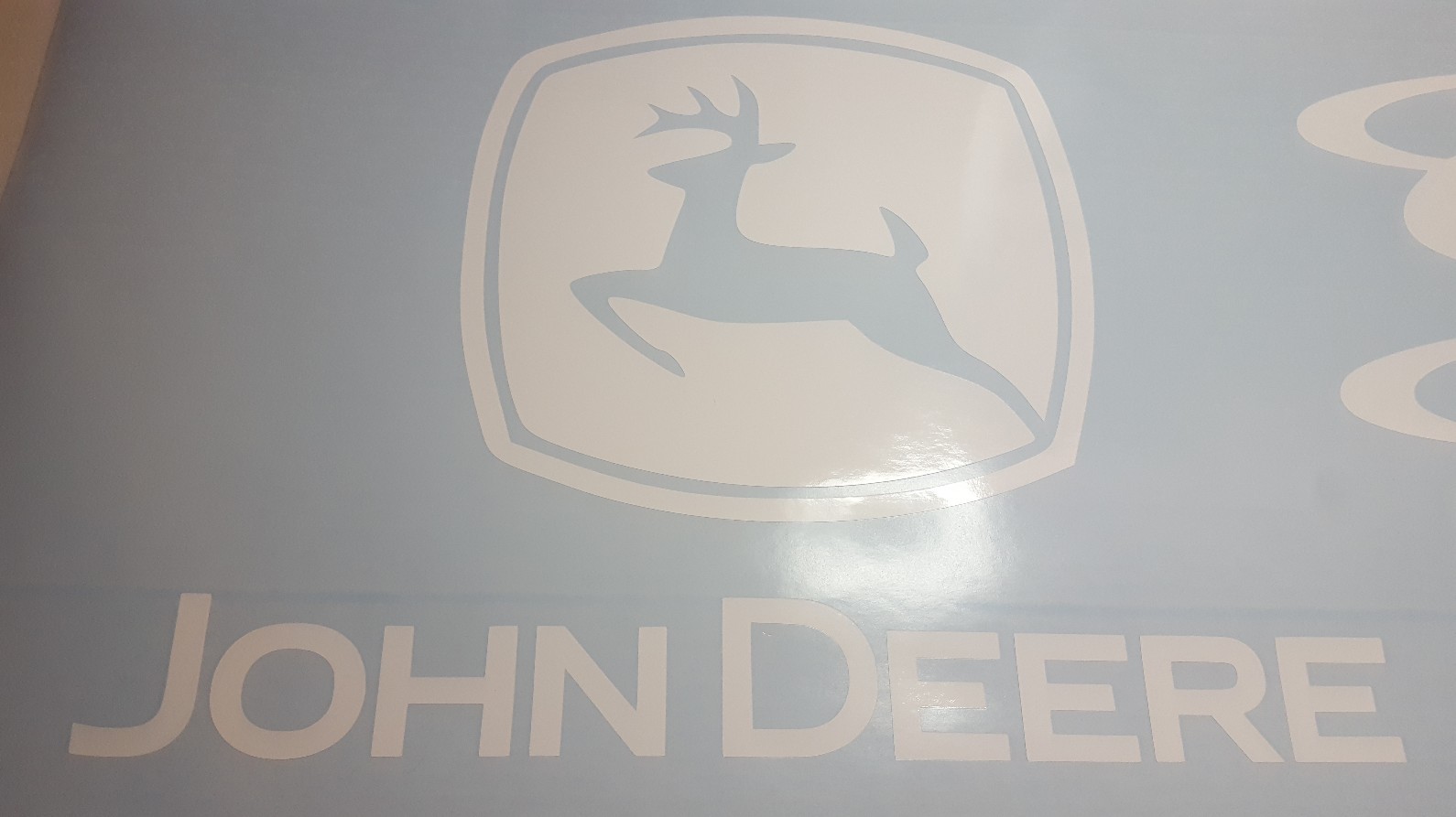 1 Compatible John Dear 4" H White Rear Window, Implement Cart Gator / Decal gallery