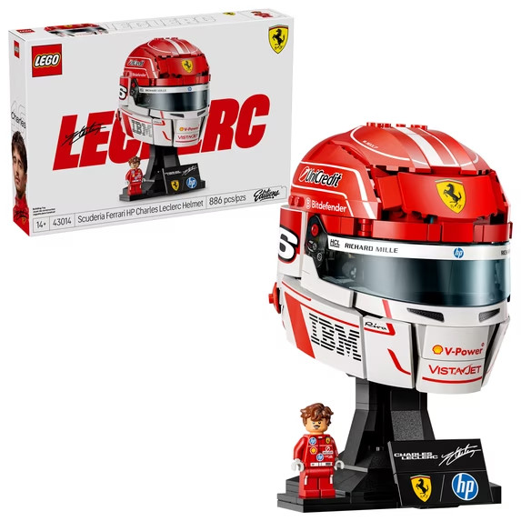 Editions Ferrari Charles Leclerc Helmet Collectible Set 43014 gallery