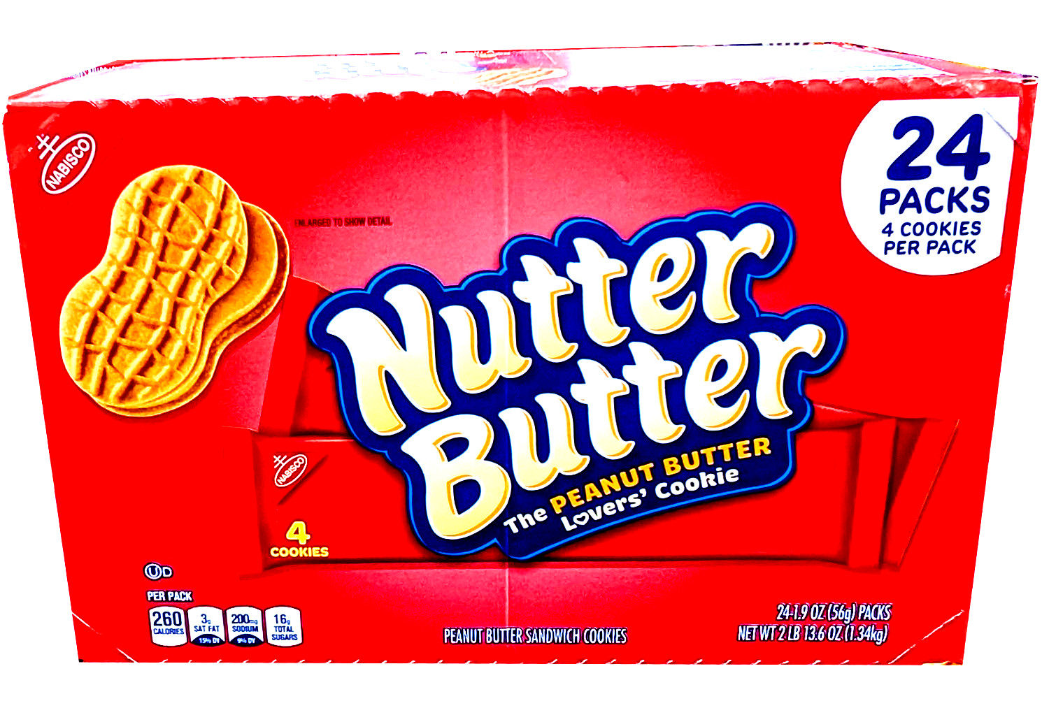 Nutter Butter Peanut Butter Sandwich Cookies 24 Packs EXP 08/2026 gallery