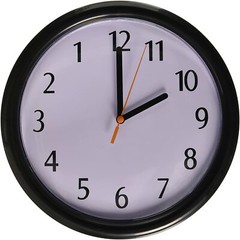 Backwards Wall Clock 9″ Reverse Counter Clockwise Time – Gag Joke Prank Gift Toy