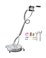 VEVOR 18″ Pressure Washer Surface Cleaner 4 Wheels Dual Handle 4000 Max PSI