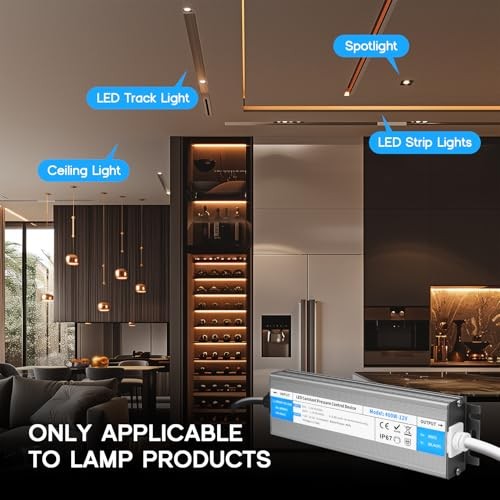 LED Driver 100 Watts Waterproof IP67 Power Supply 85V-265V AC to 12V DC 12V100W gallery