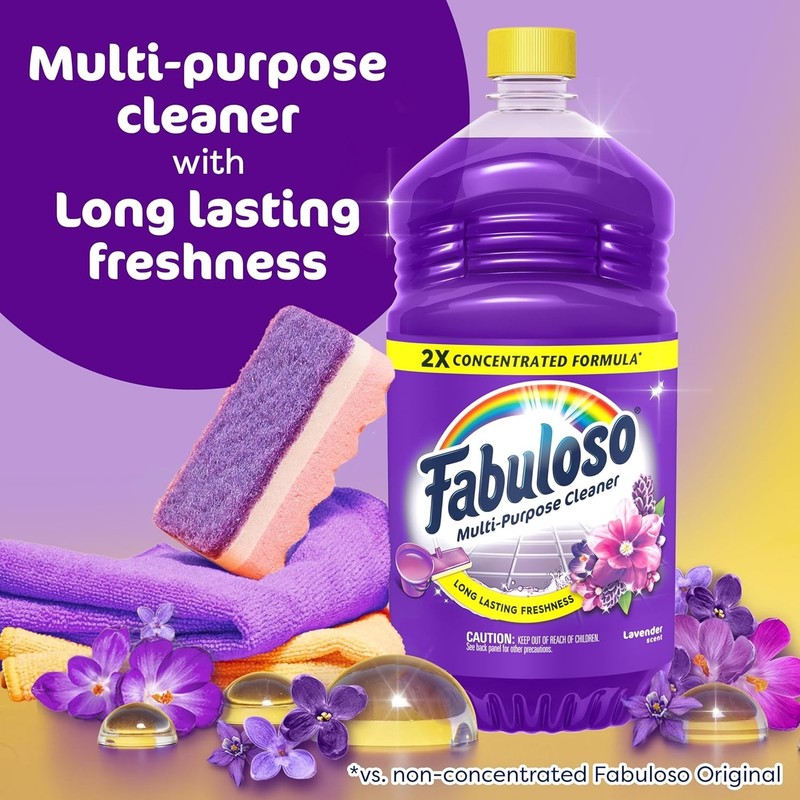 Versatile 2X Concentrated Lavender Cleaning Solution, 56 Fl Oz - No Rinse! gallery