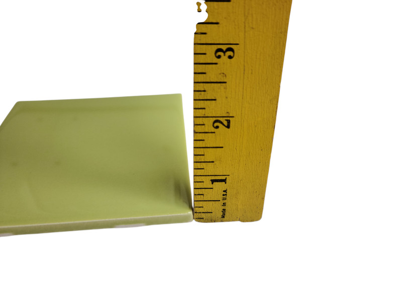 Lime Green Ceramic Tile Shower Backsplash 4.25 in Subway Mid Century Modern gallery