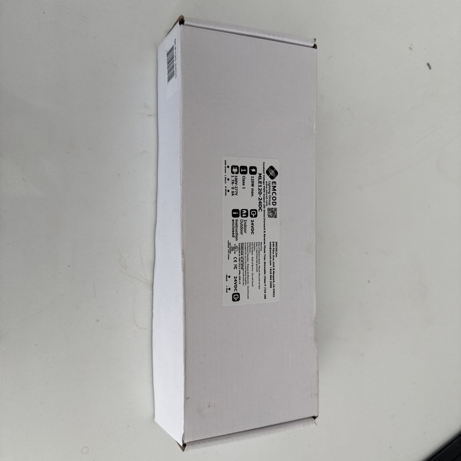 Emcod MLE120-24DC 110V-277V Universal Input Voltage | Triac Dimmable LED Driver gallery